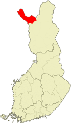 Lage von Enontekiö in Finnland
