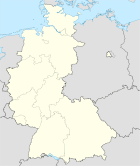 Deutschlandkarte, Position des Amtes Borgholzhausen hervorgehoben