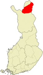 Lage von Inari in Finnland