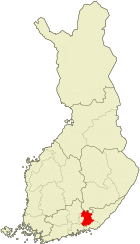 Lage von Kouvola in Finnland