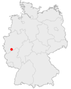 Lage der Bundesstadt Bonn in Deutschland
