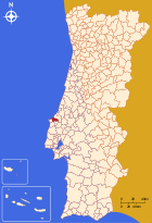 Position des Kreises Óbidos (Portugal)