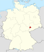 Deutschlandkarte, Position des Landkreises Altenburger Land hervorgehoben