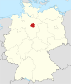 Deutschlandkarte, Position des Landkreises Celle hervorgehoben