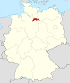 Deutschlandkarte, Position des Landkreises Lüneburg hervorgehoben