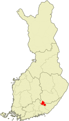 Lage von Mäntyharju in Finnland