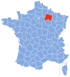 Lage von Marne in Frankreich