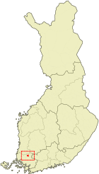 Lage von Oripää in Finnland