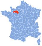 Lage von Orne in Frankreich