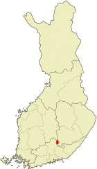 Lage von Pertunmaa in Finnland
