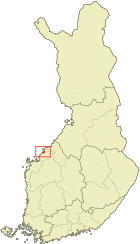 Lage von Jakobstad in Finnland