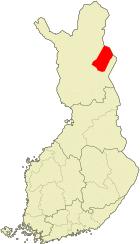 Lage von Savukoski in Finnland
