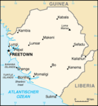 Karte Sierra Leone