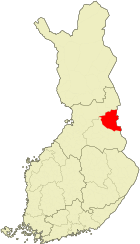 Lage von Suomussalmi in Finnland
