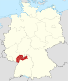 Lage der Region Rhein-Neckar in Deutschland