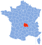 Lage von Puy-de-Dôme in Frankreich