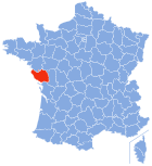 Lage von Vendée in Frankreich