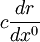 c\frac{dr}{dx^0}