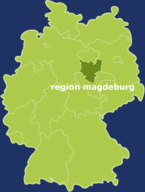 Lage der Region Magdeburg in Deutschland