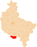 Karte des Powiat Rawicki
