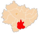 Karte des Powiat Buski