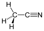 Strukturformel von Acetonitril