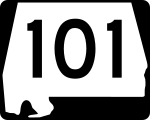 Straßenschild der Alabama State Route 101