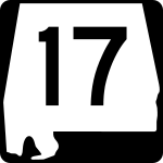 Straßenschild der Alabama State Route 17
