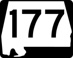 Straßenschild der Alabama State Route 177