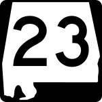 Straßenschild der Alabama State Route 23