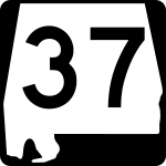 Straßenschild der Alabama State Route 37