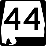 Straßenschild der Alabama State Route 44