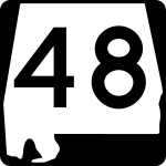 Straßenschild der Alabama State Route 48