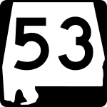 Straßenschild der Alabama State Route 53
