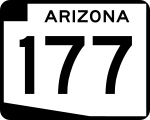 Straßenschild der Arizona State Route 177