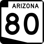 Straßenschild der Arizona State Route 80
