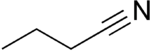 Struktur von Butyronitril