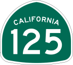 Straßenschild der California State Route 125