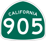Straßenschild der California State Route 905
