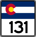 Straßenschild der Colorado State Route 131