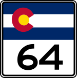 Straßenschild der Colorado State Route 64