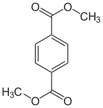 Struktur von Dimethylterephthalat