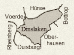 Nachbargemeinden und -städte Dinslakens