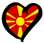 Flagge Mazedoniens