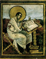 Evangeli dell'incoronazione (evangelista Matteo), Vienna, Kunsthistorisches Museum, 25,10x32,30 cm, inizio IX secolo.jpg
