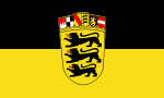 Flag of Baden-Württemberg (state, greater arms).svg