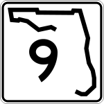 Straßenschild der Florida State Route 9