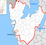 Lage der Gemeinde Göteborg