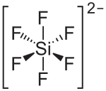 Strukturformel der Hexafluorokieselsäure
