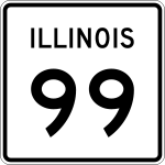 Straßenschild der Illinois State Route 99